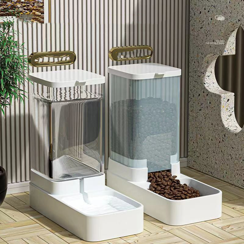 Self-Dispensing Cat & Dog Feeder with Water Bowl
