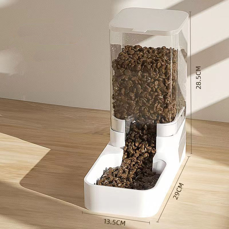 Self-Dispensing Cat & Dog Feeder with Water Bowl